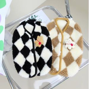 Buy cheap Diamond Argyle Pattern Pet Coat Warm Winter Apparel Brown Black from wholesalers