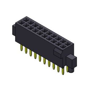 Buy cheap Female Header Connector 1.27mm Dual Row With Bump&Pegs Straight Type 2*3PIN To 2*50PIN H=4.40mm from wholesalers