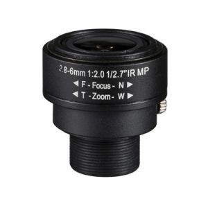 Buy cheap 1/2.7 2.8-6.0mm 3Megapixel F2.0 S-Mount M12x0.5 mount Fixed IRIS Manual Zoom lens Vari-focal IR Lens from wholesalers