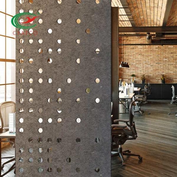 Quality Practical Office Hanging Sound Baffles , Recycled Perforated Sound Absorption Panels for sale