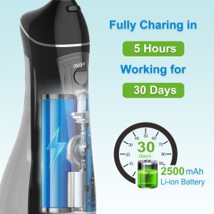 Buy cheap Customizable Nozzle Tips Electric Water Flosser 300ml Rechargeable UKCA Certificate from wholesalers