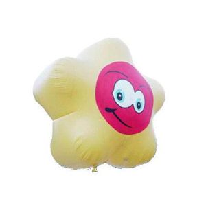 Buy cheap Sun flower with smiling face inflatable helium balloon from wholesalers