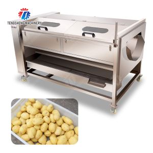 Buy cheap Ginger Potato Carrot Taro Sweet potato Yam Saiko persimmon papaya horseshoe Sealed Cover Type Peeling Machine Wash Washer Washing Cleaning from wholesalers