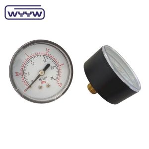 China pressure gauge factory price 1.5" 40mm 0-3.5bar plastic axial gas