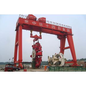 Buy cheap 5T MH Type Double Girder Gantry Crane Electric Rail Mobile With Hoiest from wholesalers