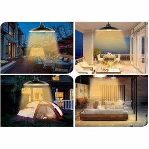 PC Material Chandelier Solar Panel Energy System Remote Controlled