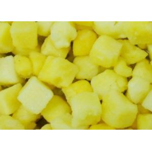 Buy cheap Hahal Open Air Grade A IQF Frozen Pineapple Cubes from wholesalers
