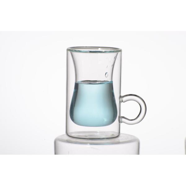 Buy cheap Double wall glass, Heat-resistant glass cup, borosilicate glass, Espresso, Latte, Cappuccino cup from wholesalers