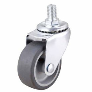Buy cheap Small Swivel Grey Themoplastic rubber caster with side brake 2