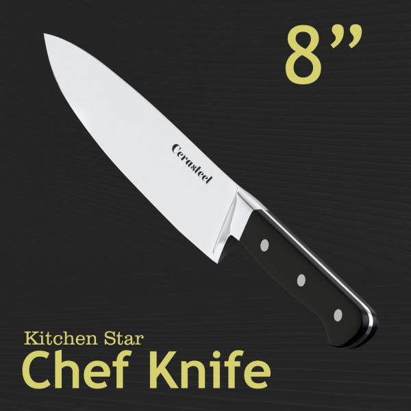 Quality Cerasteel Knife 8 Inch Chef Knife With ABS Handle for sale