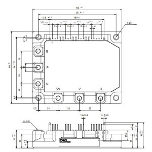 Buy cheap IGBT Power Module 7MBP50RE120 Intelligent Power Module  FUJITSU IGBT Power Module from wholesalers