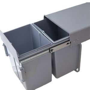 Buy cheap Dry and Wet Separation Recessed Drawer Trash Bin Kitchen Hidden Plastic Storage Bin Inside from wholesalers