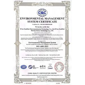 Xi'an Xu&Hui Electromechanical Technology Co., Ltd. Certifications