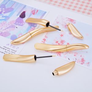 Buy cheap Irregular 1ML Gold Liquid Eyeliner Tube Empty Eyelash Serum Bottles from wholesalers