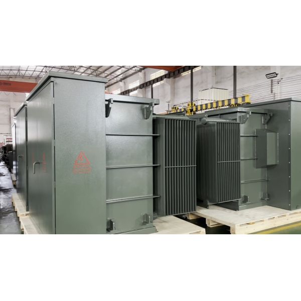 1500kVA three-phase pad mounted transformer exterior view