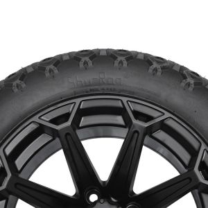 Buy cheap Golf Cart 14'' Matte Black Wheels And 22x10-14 DOT High Profile Tires Including Wheel Nuts and Center Caps from wholesalers