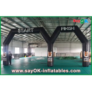 Buy cheap Party City Balloon Arch Customized Logo Pring Inflatable Start Finish Line With Double Arch from wholesalers