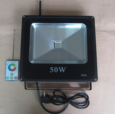 High power RGB LED floodlight 50W IP67 waterproof Outdoor use CE&ROHS certificat