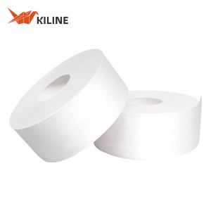 Buy cheap Custom Commercial Toilet Paper Jumbo Rolls Bath Tissue Roll 2 Ply 100% Wood Pulp product