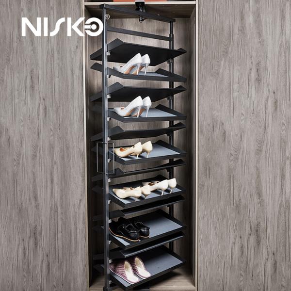 Buy cheap Wardrobe Rotating Vertical Cabinet Shoes Rack Basket from wholesalers