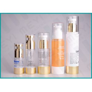 Buy cheap Plastic Airless Pump Cosmetic Packaging , Various Volumes Foundation Pump Bottle  from wholesalers