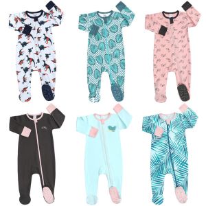 Buy cheap Boys' And Girls' Newborn Footed Rompers Zip Front Non-Slip from wholesalers