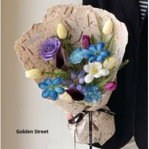 Buy cheap Florist Wrapping and Bouquet Packing Paper Vintage Hand Torn Leaf Vein in Many Colors from wholesalers