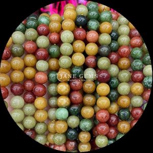 Buy cheap Gemstone Beads in Round Shape and Multiple Colors Various Chalcedony Loose Bead Strands Perfect for DIY Jewelry from wholesalers