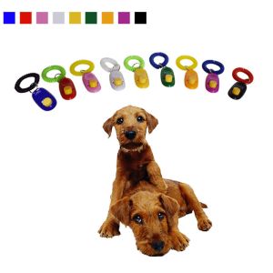 Buy cheap I-click pet training clicker with spiral wristband from wholesalers