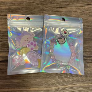 Buy cheap Customize Small Laser Zip Mylar Holographic Laser Bags from wholesalers