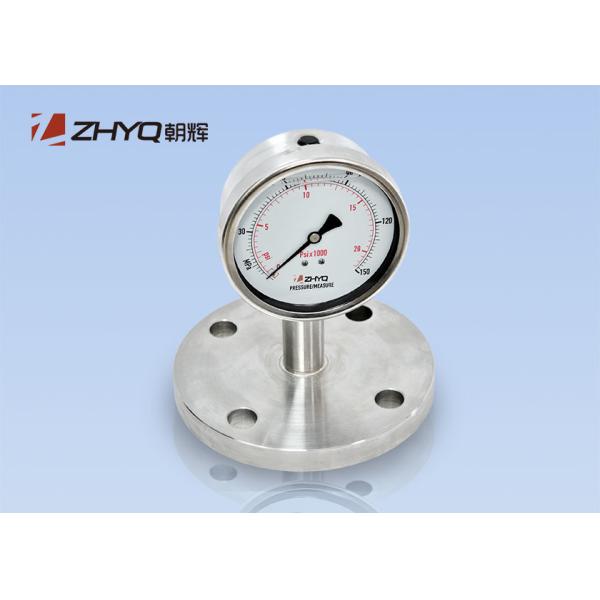 Flange Mounting Diaphragm Seal Pressure Gauge High Reliability Good Specificatio
