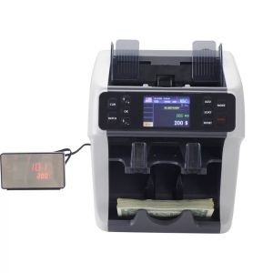 Buy cheap 2022 two pocket dual CIS banknote sorter machine sorting machine cash currency counting and automatic note banknote from wholesalers