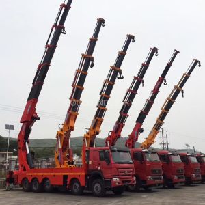 Buy cheap Heavy Duty Truck Mounted Crane 10t Small Standard Capacity Telescopic Boom from wholesalers