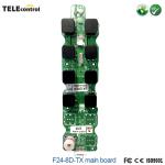 China Telecontrol remote control F24-8D transmitter main board PCB wiht 8 dual speed keys for sale