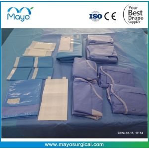 Buy cheap Laparotomy Surgery use Disposable Surgical Laparoscopy Drape Pack from wholesalers