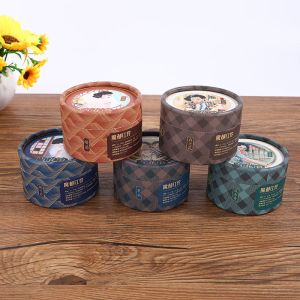 Buy cheap Handmade Cylinder Paper Tea Canister Packaging Reusable Moistureproof from wholesalers