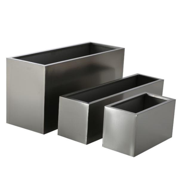 Garden stainless steel irregular planters and flower pots