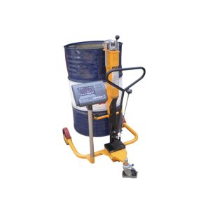 Buy cheap 250kg Adjustable Height Oil Drum Trolley With Weighing Scale from wholesalers