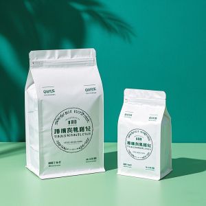 Buy cheap Flat Bottom Coffee Pouch | Stand-Up Composite Packaging with Zipper & Degassing Valve | Customizable for Beans/Grinds from wholesalers