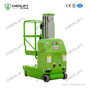Buy cheap 7.5 Meters Electrical Aerial Work Platform Single Mast Hydraulic Lift Equipment 125Kg Loading Capacity from wholesalers