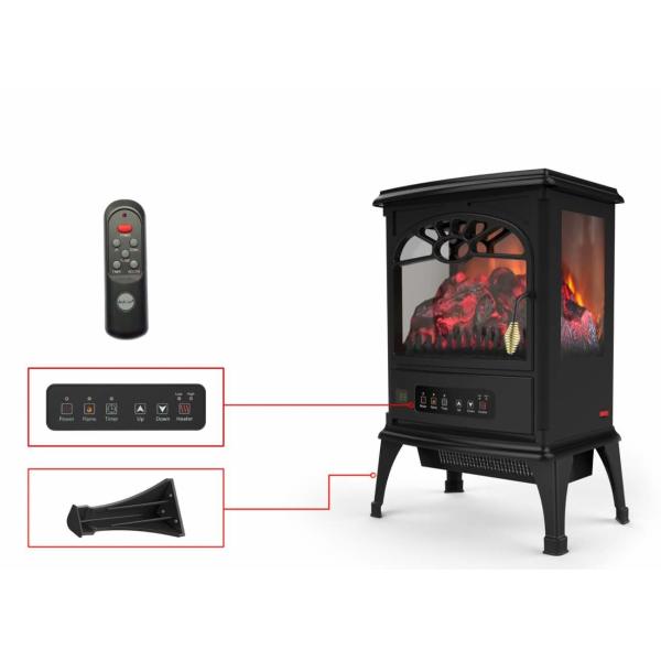 TPL-01R Free Standing Electric Heaters , Remote Controlled Freestanding Electric