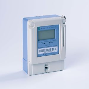 Blue Single Phase Prepaid Energy Meter IC Card Local Control Smart Meter Types