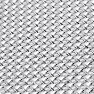 Plain Weave Round Shape Architectural Metal Mesh Customized Width