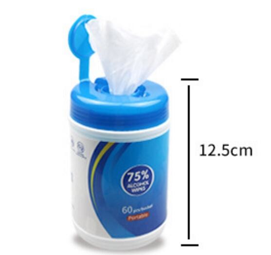 Buy cheap Bucket Type Sterilized Wet Wipes 75 Alcohol Disinfected Wipes 60 Pcs/Bucket from wholesalers