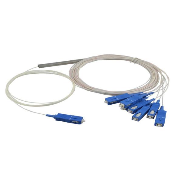 Quality SC LC FC APC Singlemode Tube Splitter 1x8 PLC Fiber Optic Splitter for sale