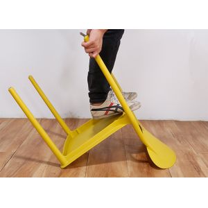 Buy cheap Yellow PP 4pcs/Ctn Molded Plastic Dining Room Chairs from wholesalers