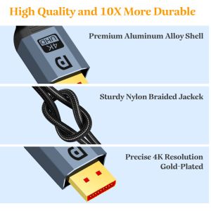 Buy cheap 4k 60hz 28AWG Display Port Cable Ultra HD For Gaming Monitor from wholesalers