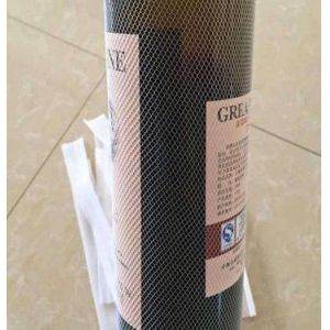 Expandable PE Plastic Protective Mesh Liquor Bottle Sleeves , White