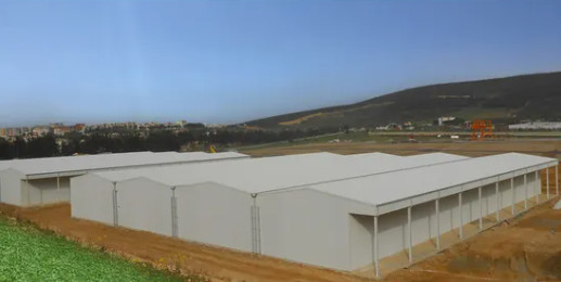 Bolt Connection Gable Designed Steel Roofing Prefabricated Steel Structural Warehouse