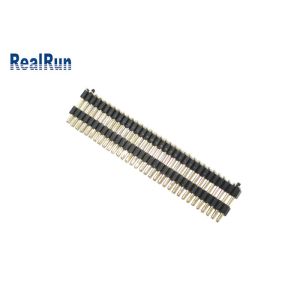 Buy cheap PA6T Gold Flash 1.0mm Pin Header Connector SMT Male 2X33p With Post Dual Layer Plastic from wholesalers